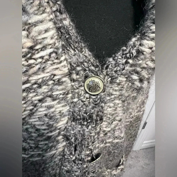 Wilfred | Chunky Knit Wool/Acrylic/Alpaca Button Up Caridigan | Size S - Picture 3 of 8
